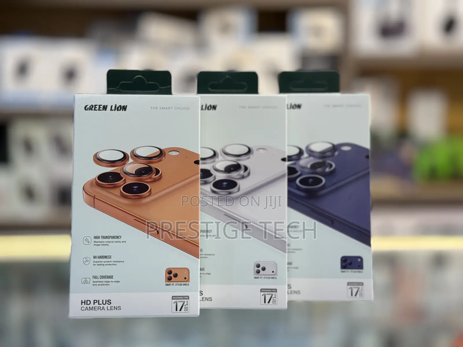 Green Lion iPhone 17 Pro And 17 Pro Max Hd Camera Lens Protectors