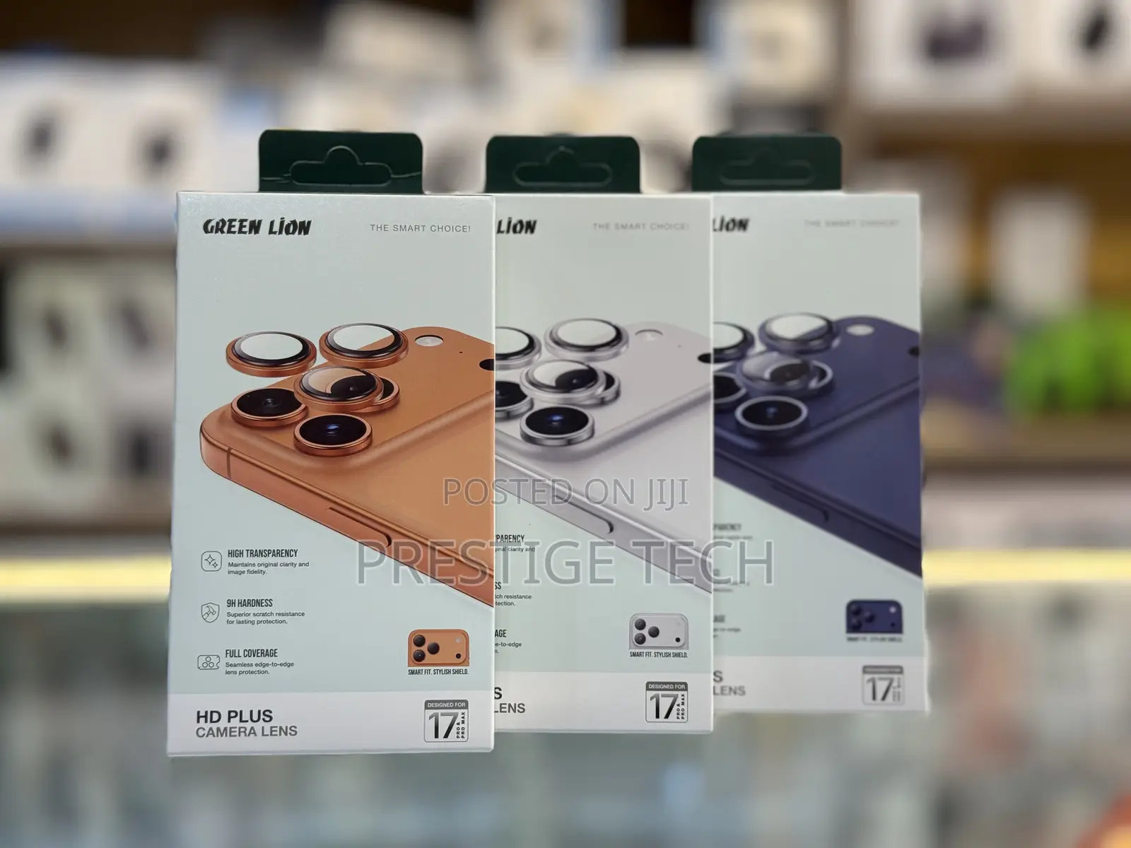 Green Lion iPhone 17 Pro And 17 Pro Max Hd Camera Lens Protectors