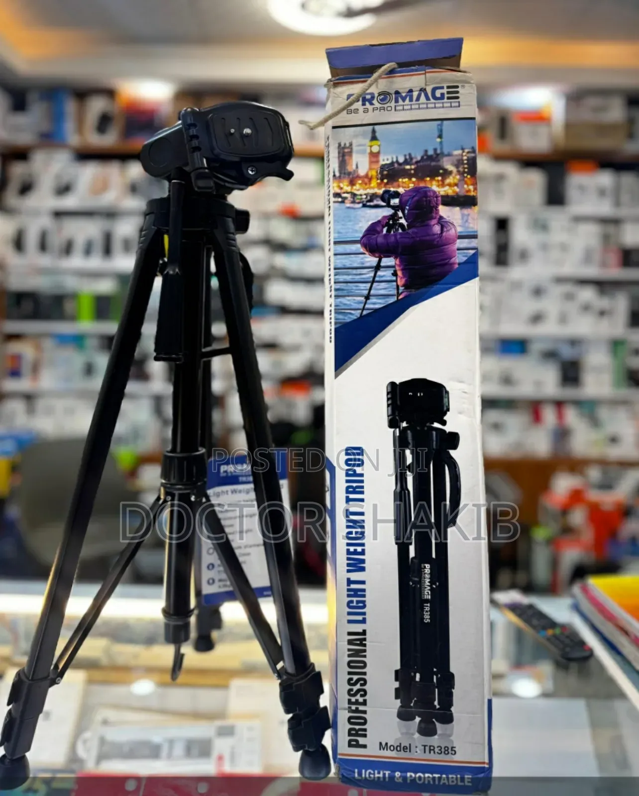 Quality Promage Tr385 Light and Portable Video Tripod