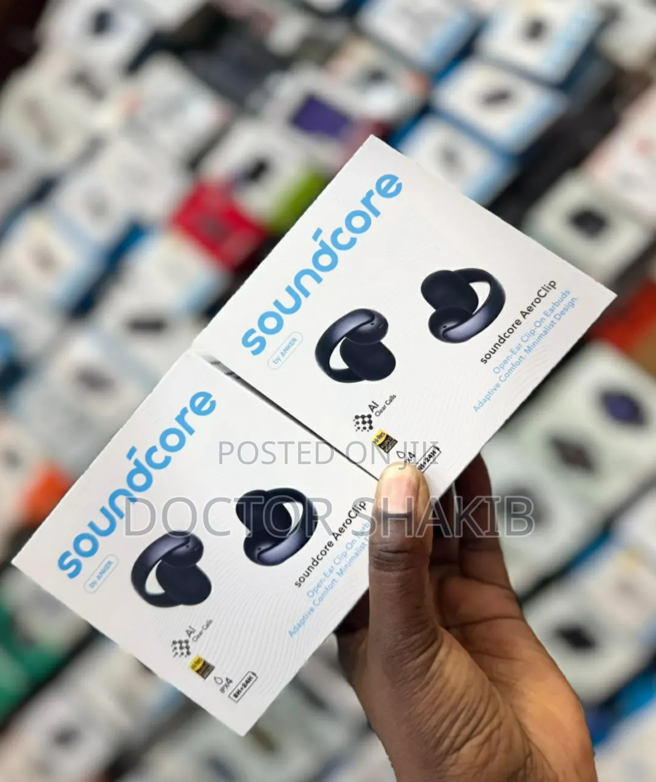 High Quality Soundcore Aeroclip Open Ear Clip on Earbuds