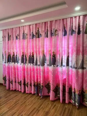 Baby Animated Curtains for Kids Bed Room