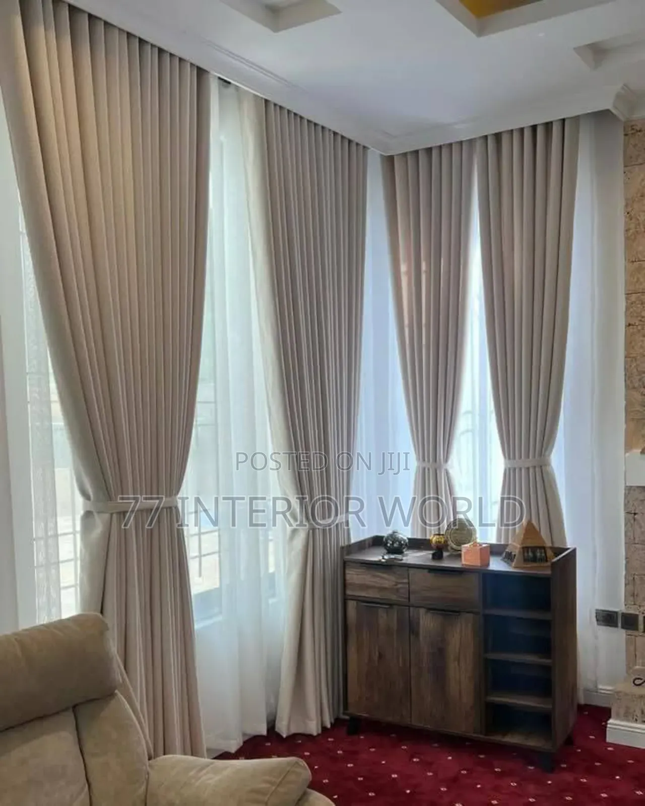 Curtains Suitable for Home Sitting Room ,Dining Area and Bedroom