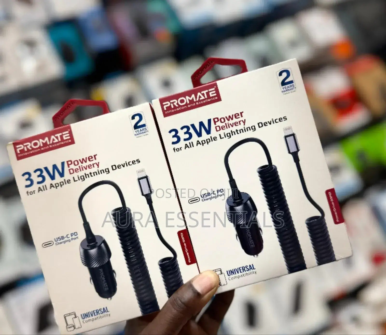Promate Car Charger  For Apple Lightning Devices