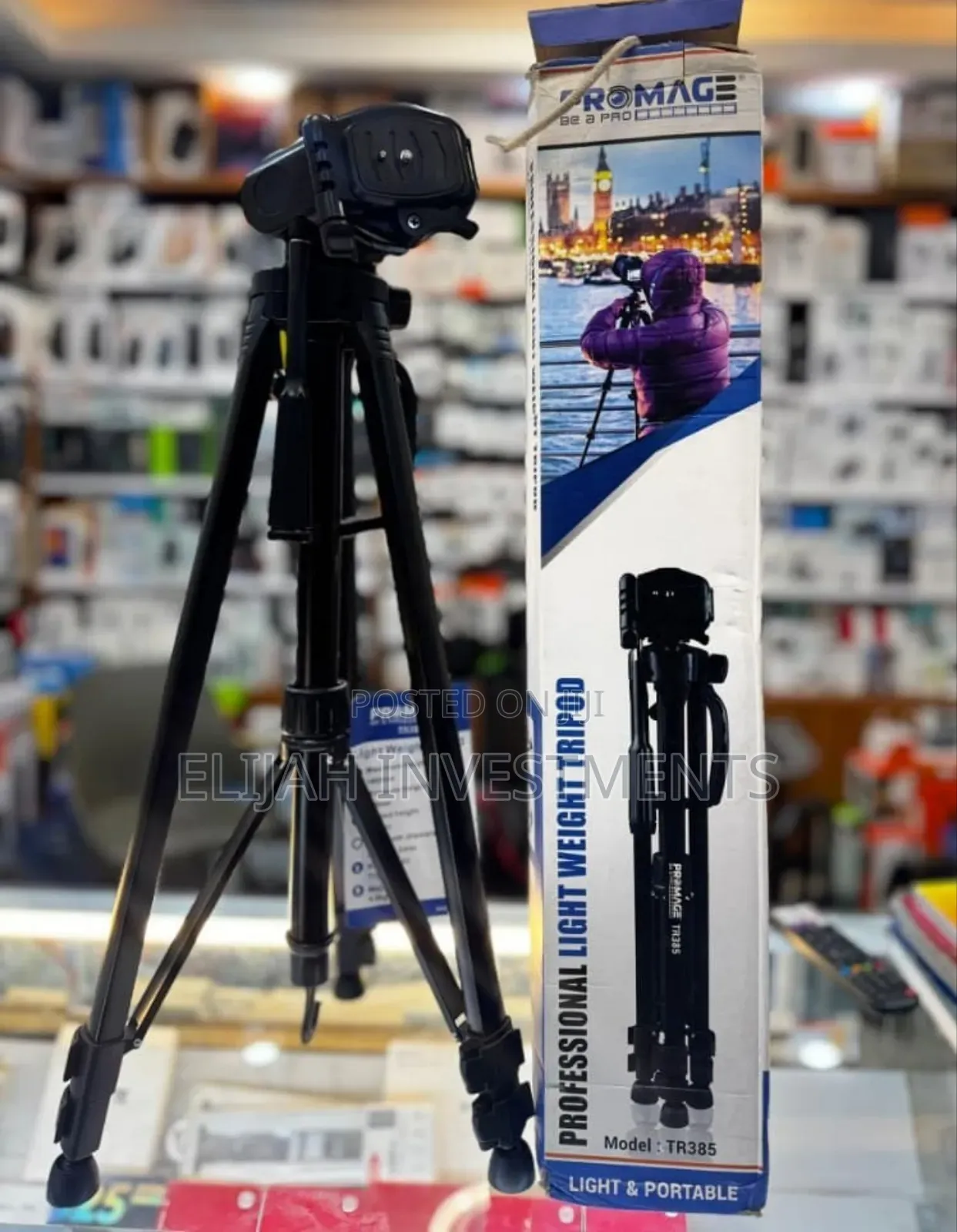 Promage Tr385 Light and Portable Video Tripod