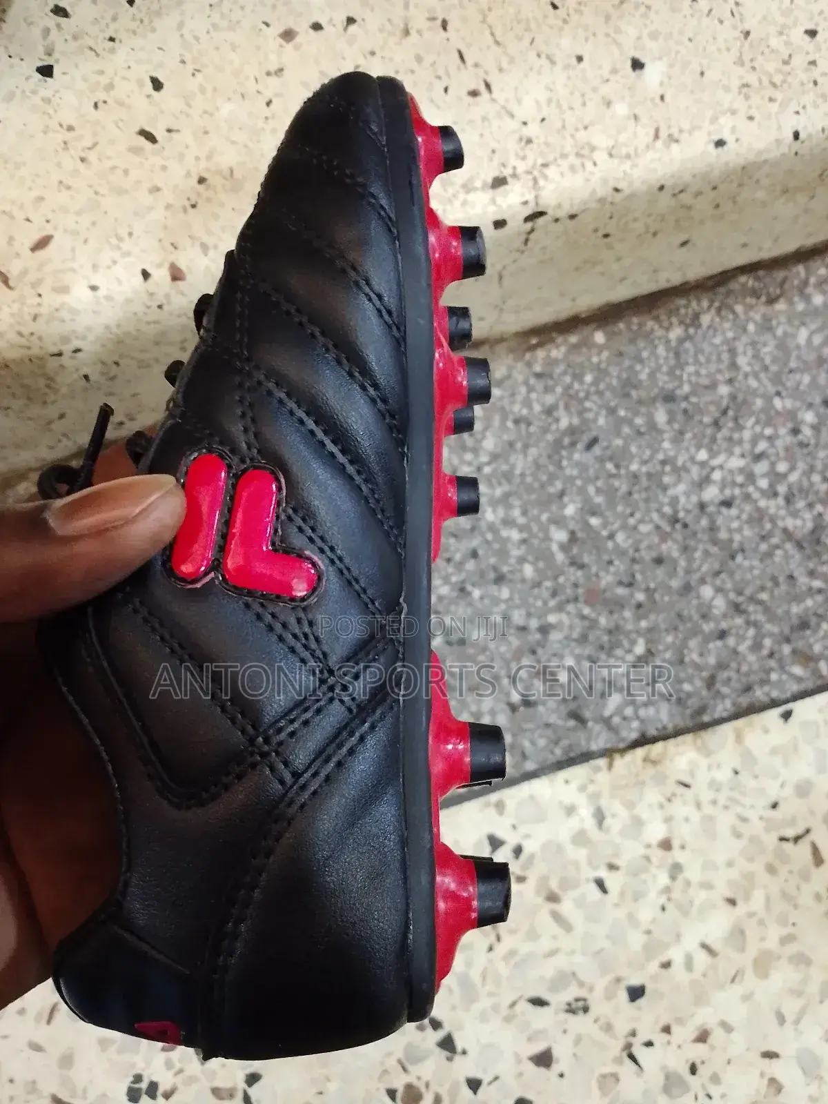 Kids Soccer Shoes Black