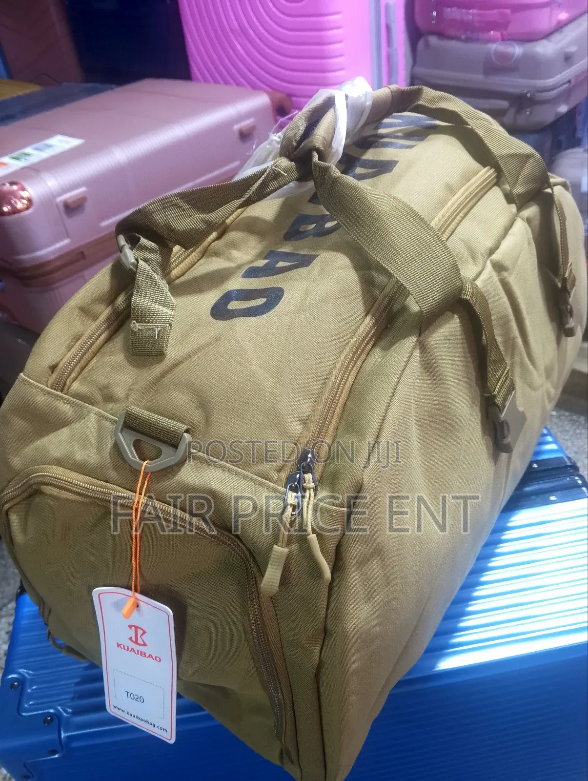 Original Cloth Safari Bags. Large.( Brown)