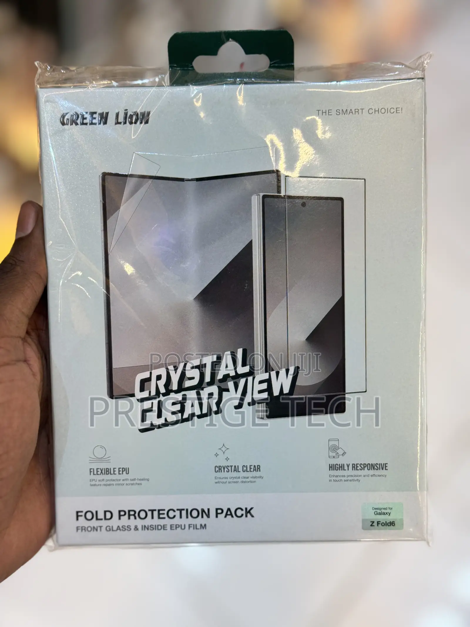 Green Lion Z Fold 7, Fold 6 Screen Guard Privacy & Clear, Inside & Out