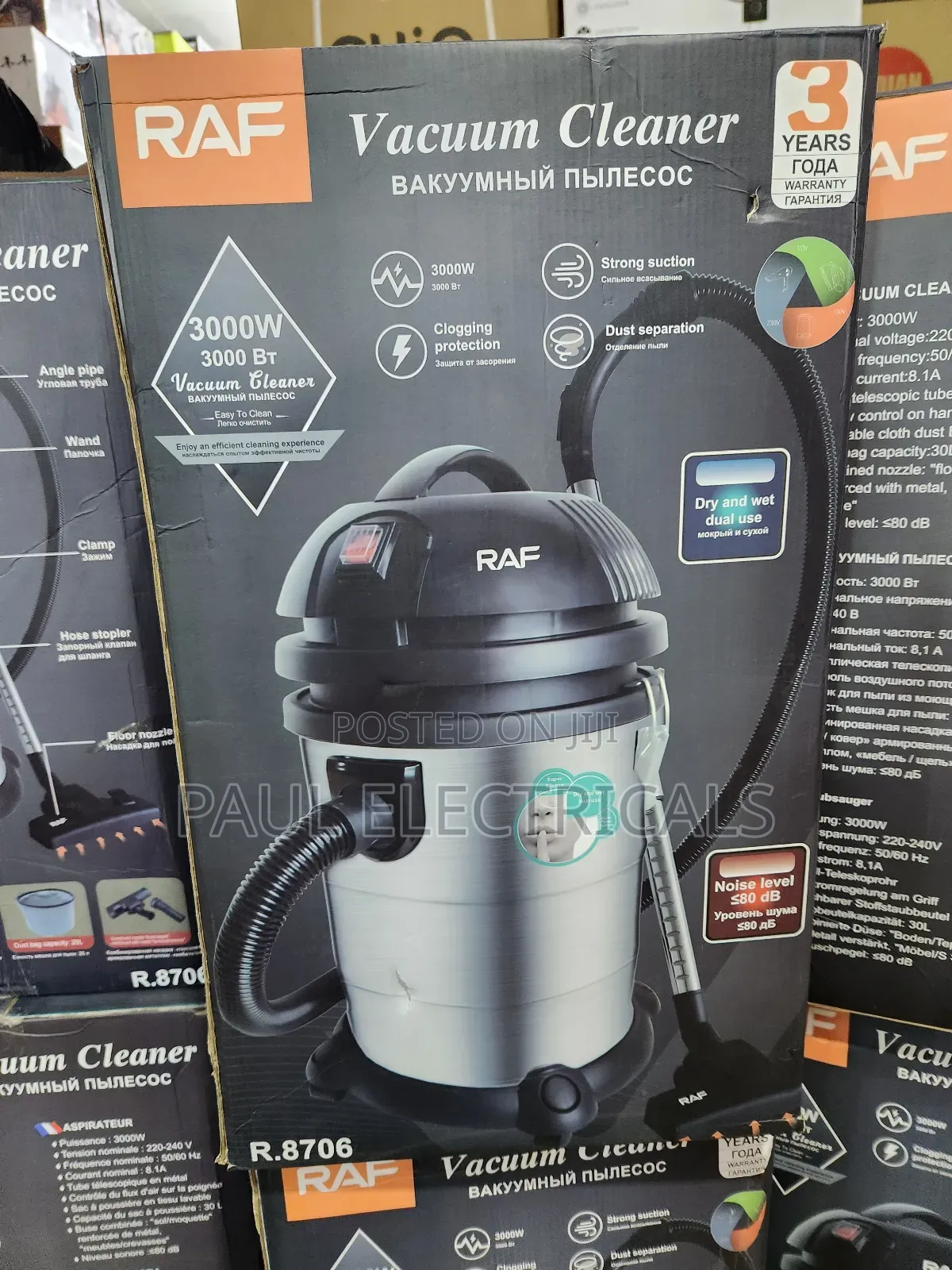 Raf Vacuum Cleaner Wet and Dry 25l