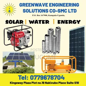 Solar Powered Irrigation and Water Supply Systems