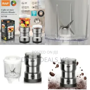 Raf 2 in 1 Stainless Steel Wet Dry Mini Electric Spices Coffee Grind