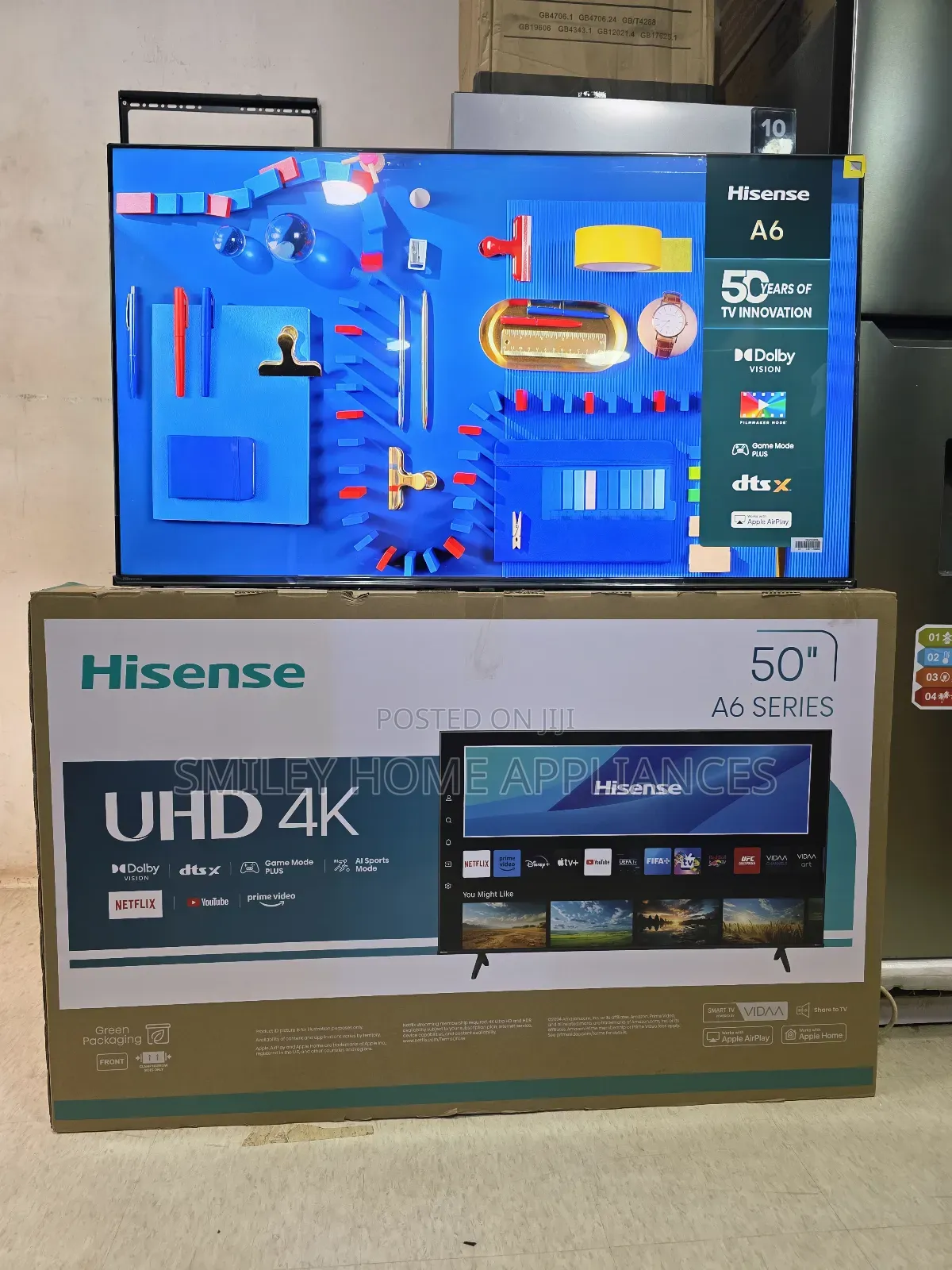 Hisense 50inches Uhd- A6series Vidaa Smart Tv at 20% Discount