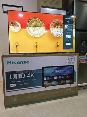 Uhd- Hisense 50inches Vidaa Smart Tv With Dolby Atmos Sound System