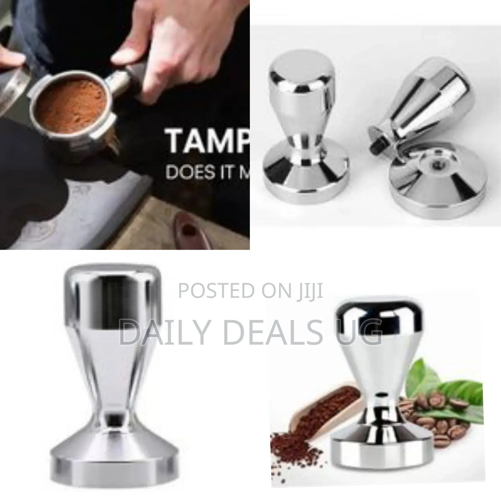 Calibrated Espresso Coffee Tamper, Premium Stainless Steel Flat Base