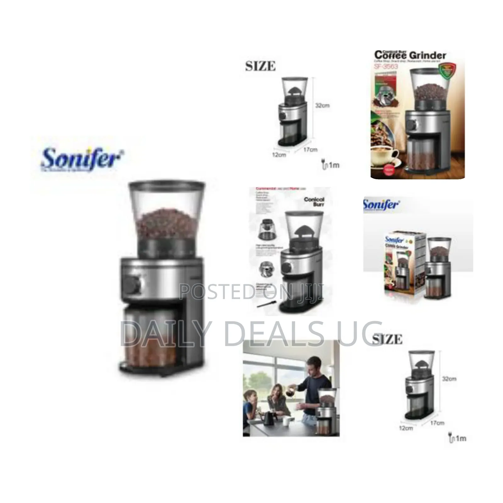 Sonifer 160w Conical Burr Commercial Coffgrinder With 300g Coffee Bean