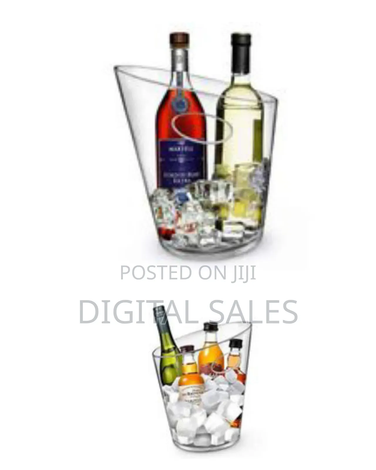 6.5l Acrylic Cooler Beer Wine Champagne Ice Bucket With Lid for Partie
