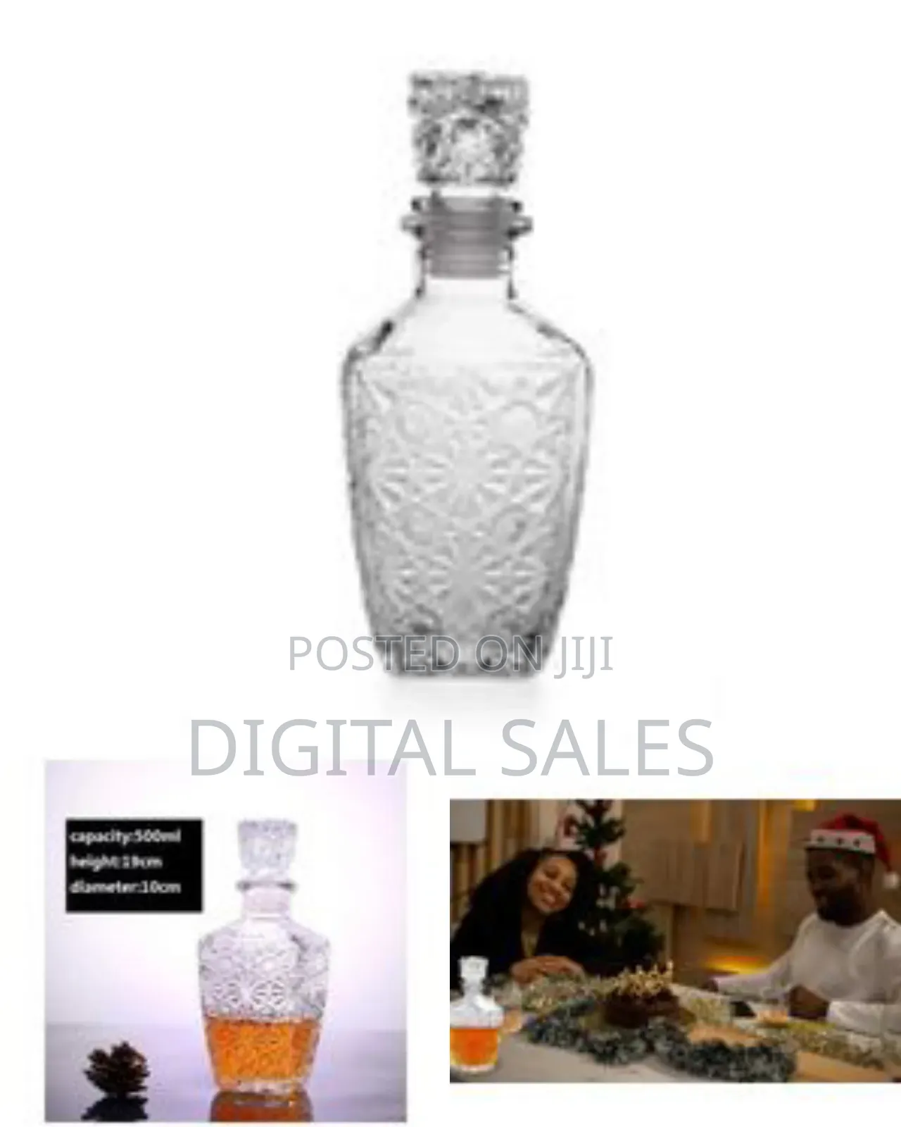 500ml Liquor Wine Breather Drinks Aerator Whiskey Decanter