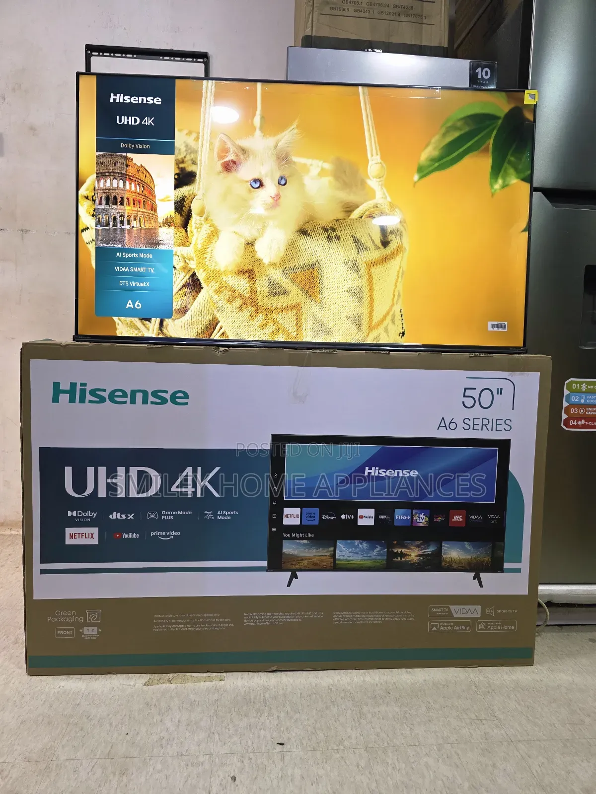 Brand New 50inches Hisense A6 Series Uhd4k Vidaa Smart Tv at Discount
