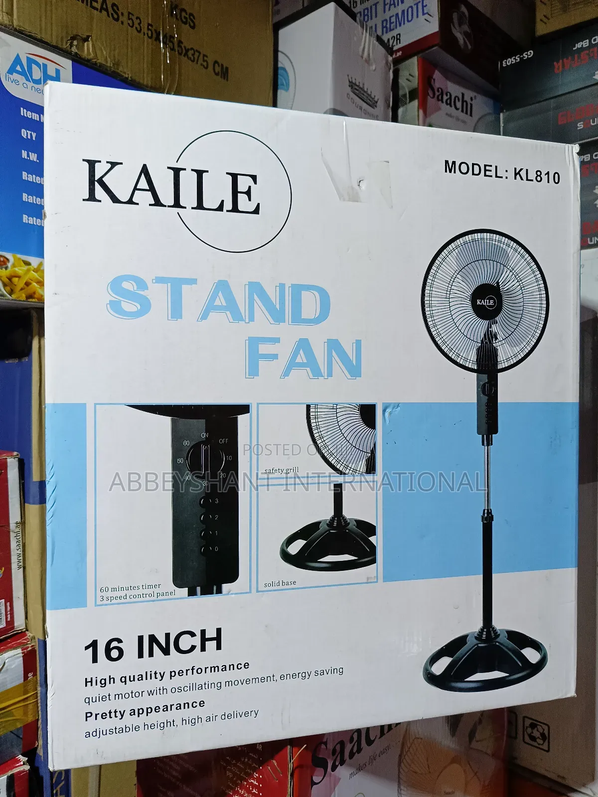 Kaile Stand Fan/3 Blade Stand Fan