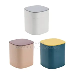 Jewelry Organizer,4 Layer Rotatingbox,Small Storage Box Earring Holder