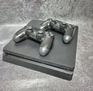 Chipped Ps4 Slim Factory Fresh Condition With 12 Games 2 Controllers