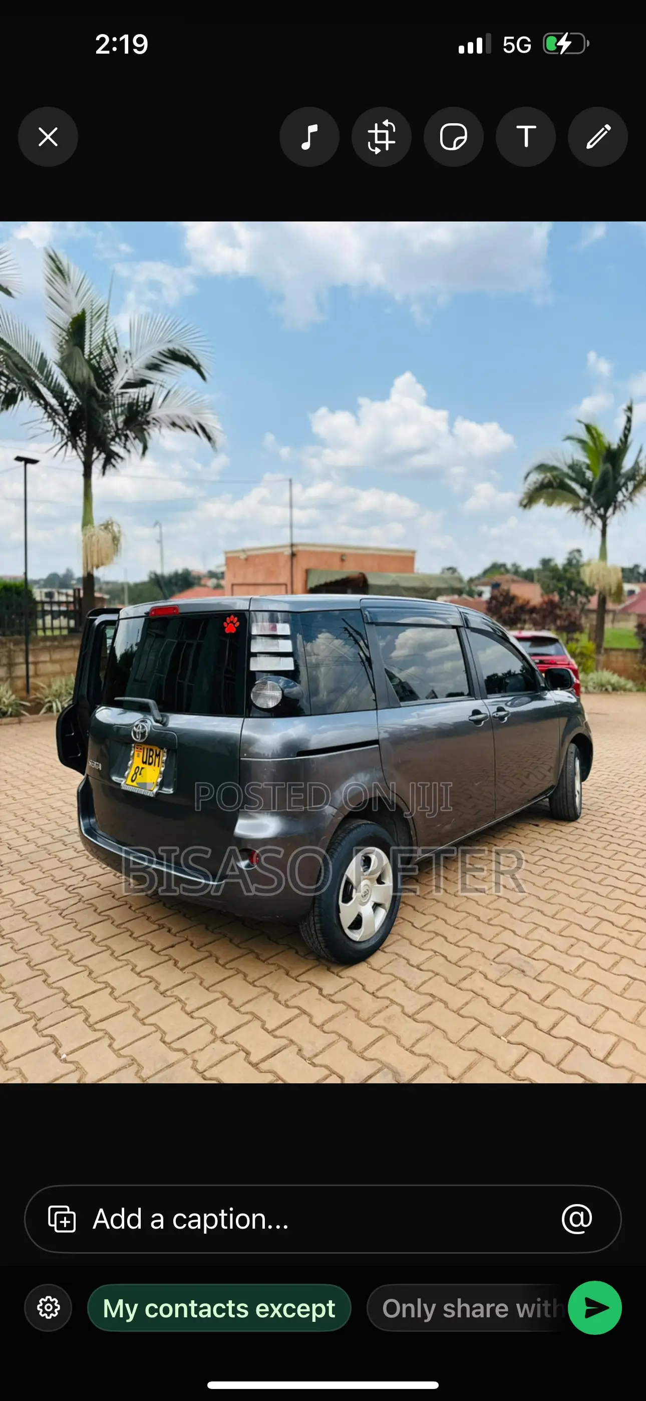 Toyota Sienta 1.5 AWD 2008 Gray