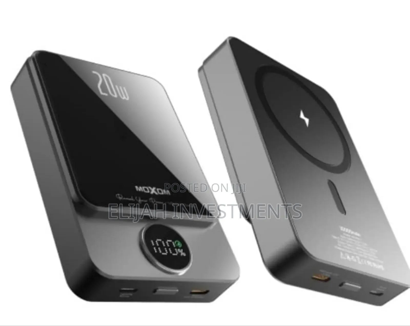 Moxom 10,000mah Wireless Magnetic Wired Power Bank