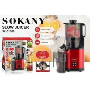 Sokany Commercial Slow Juicer Extractor- Maroon