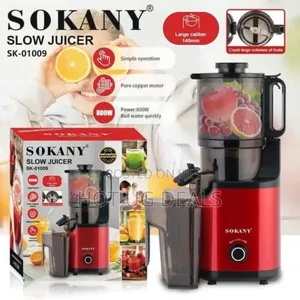 Sokany Commercial Slow Juicer Extractor- Maroon