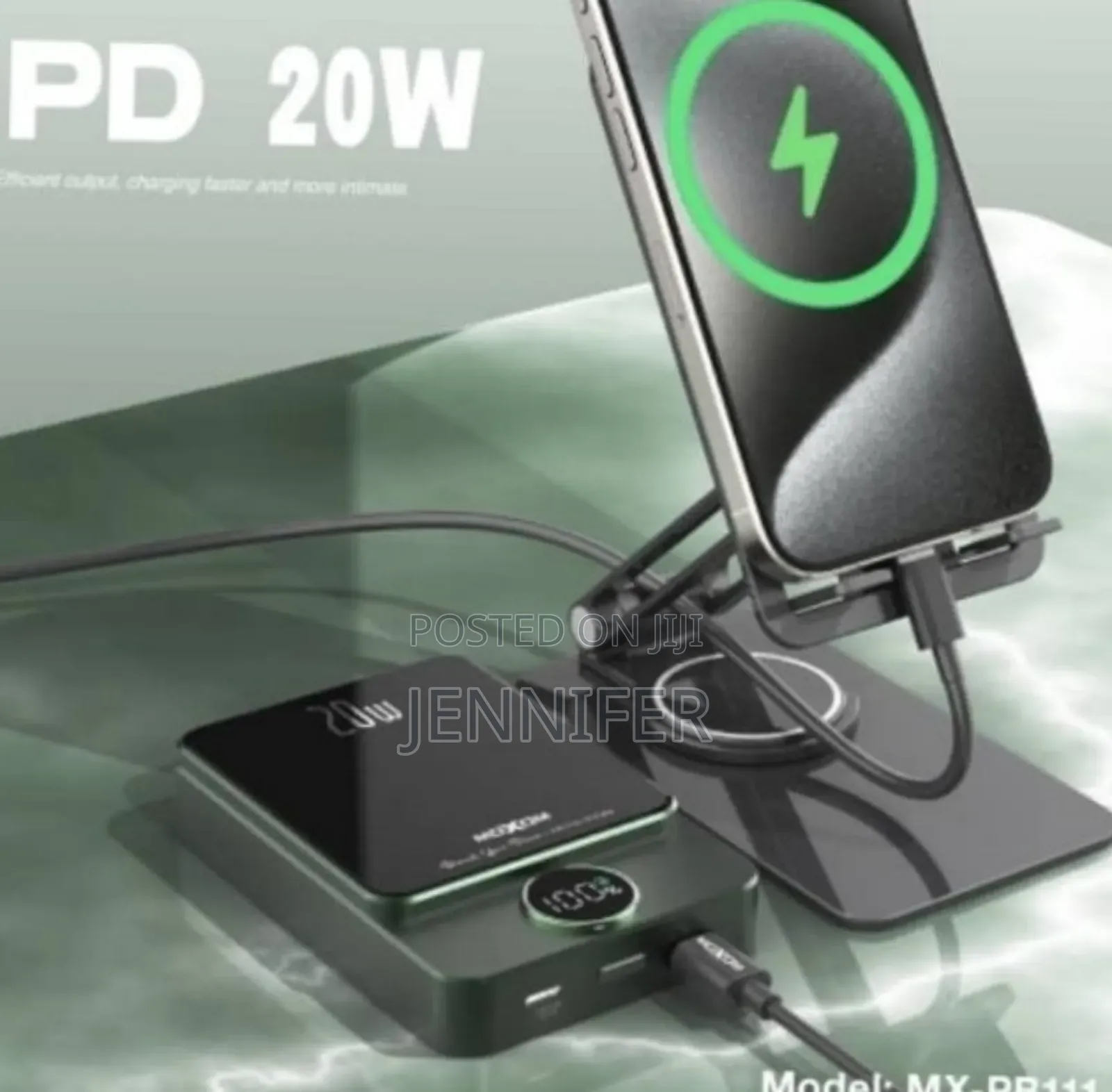 Moxom 10,000mah Wireless Magnetic Wired Power Bank