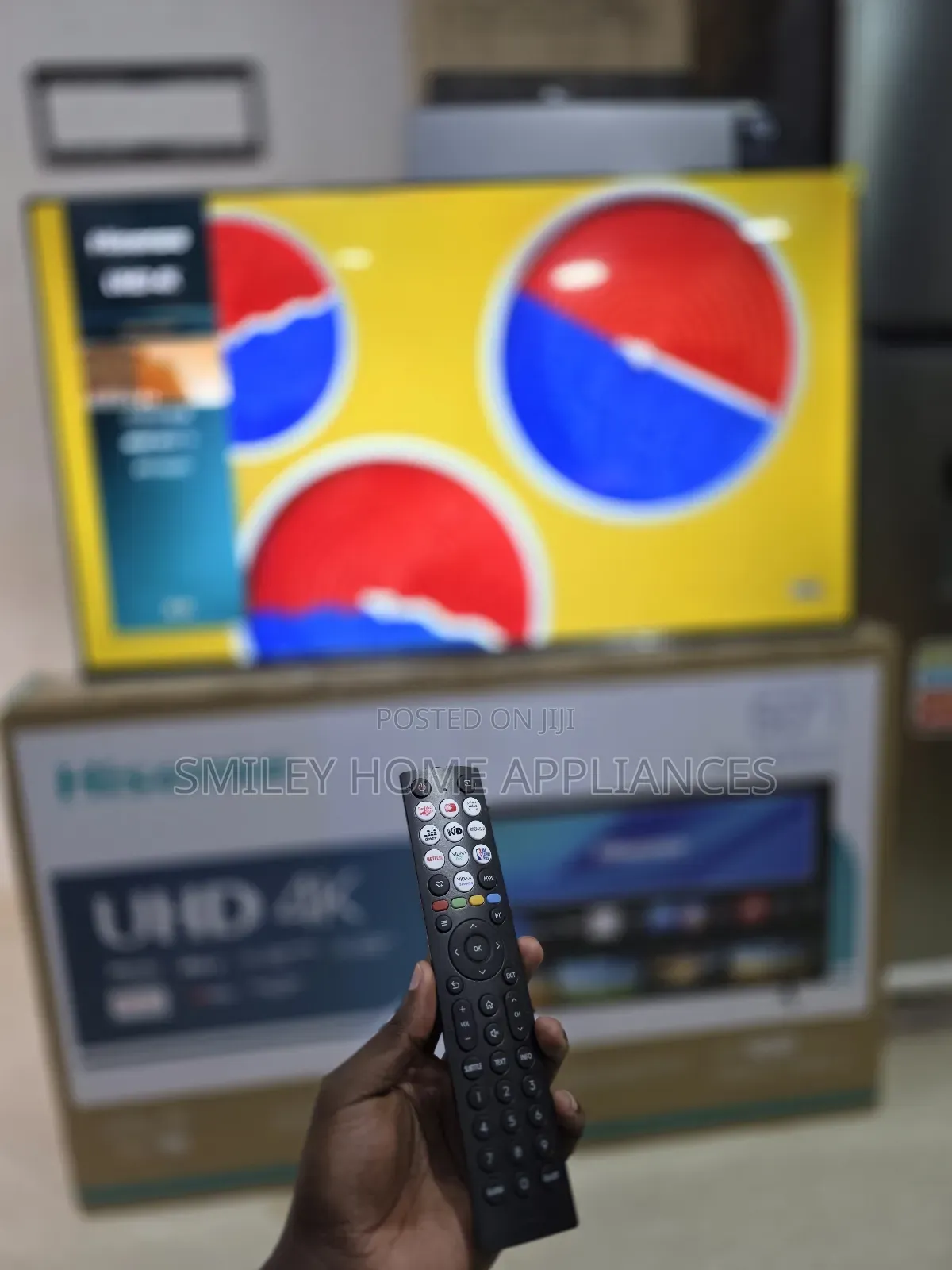 Brand New 50inches Hisense Uhd- Vidaa Smart Tv With Dolby Atmos
