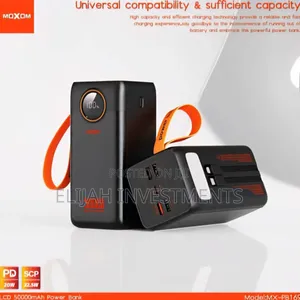 Moxom 50,000mah 22.5w LCD Display Power Bank