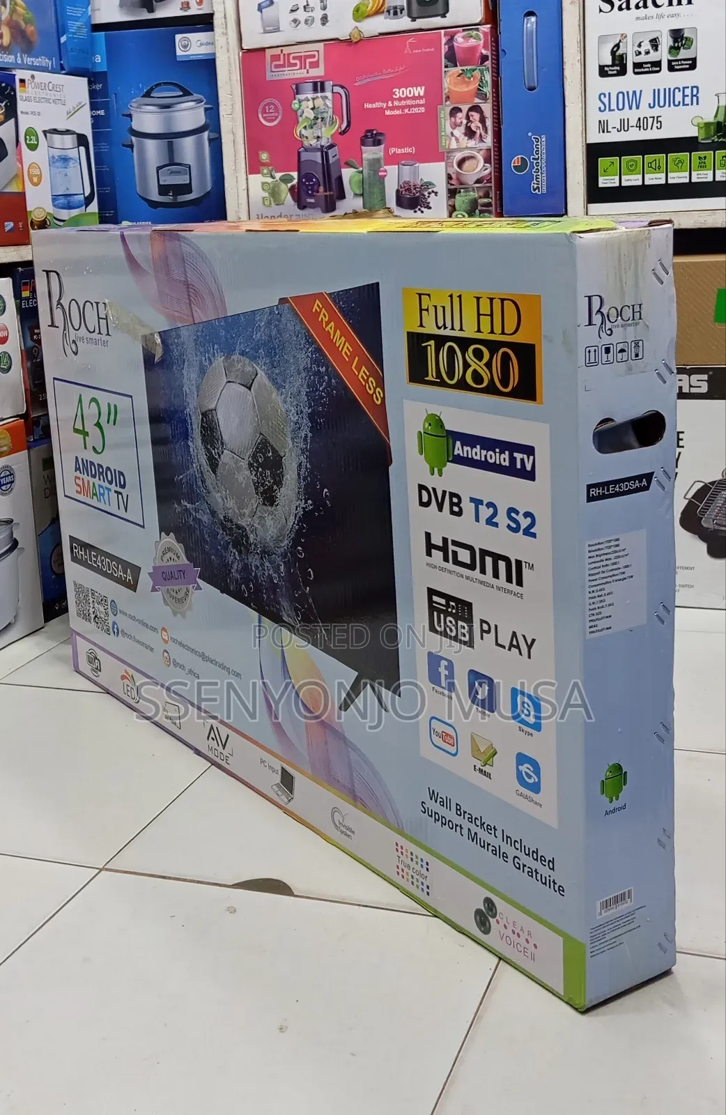 Roch 43" Android Smart Tv | Full Hd | Stream Netflix Youtube