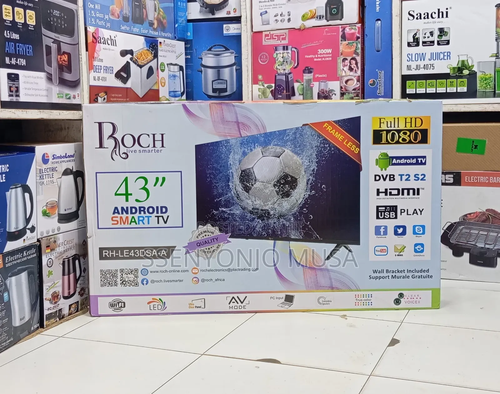 Roch 43" Android Smart Tv | Full Hd | Stream Netflix Youtube