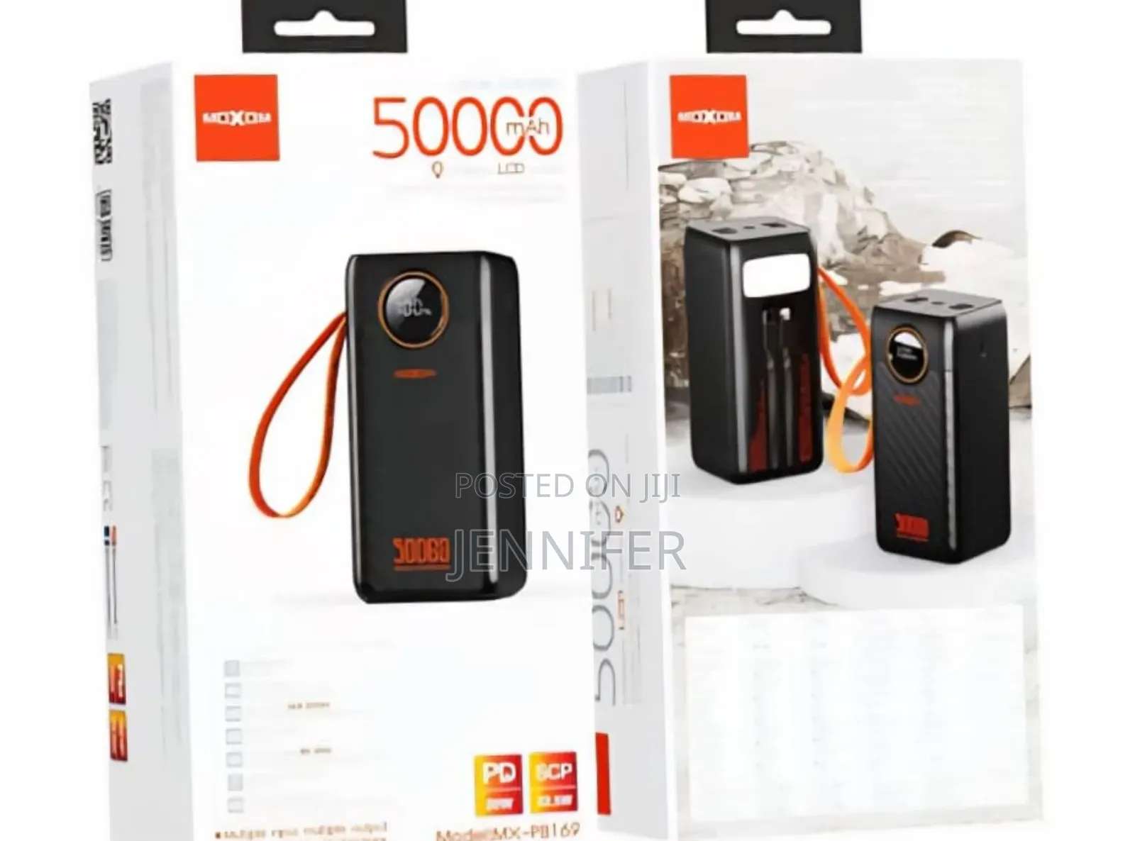 Moxom 50,000mah 22.5w LCD Display Power Bank