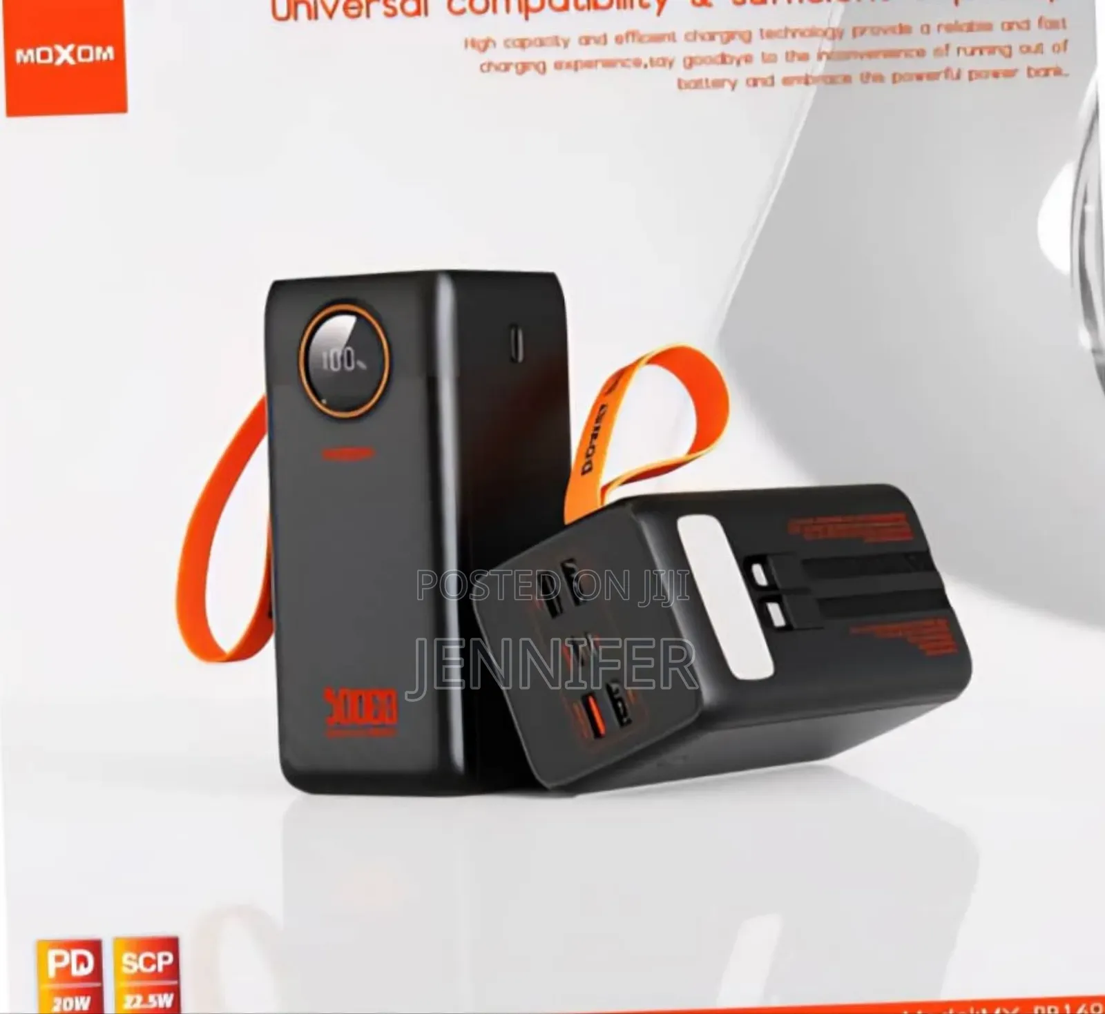 Moxom 50,000mah 22.5w LCD Display Power Bank