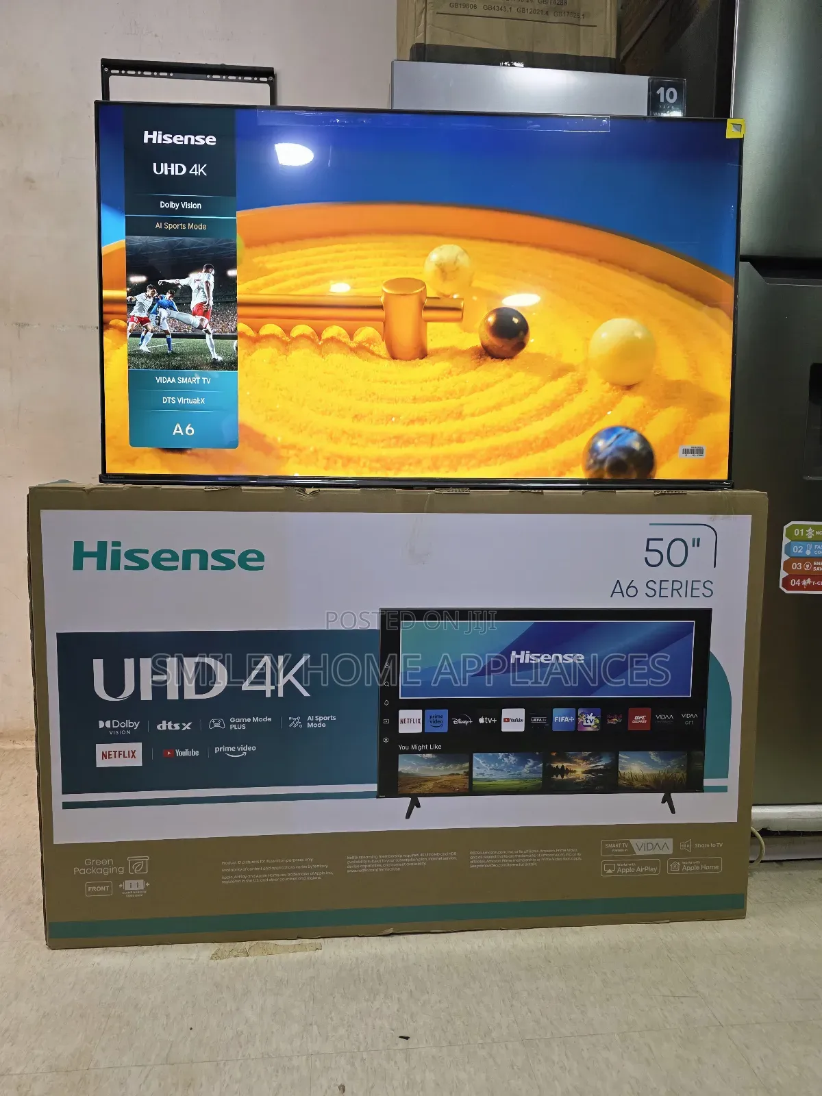 50inches Hisense Uhd- A6series Smart Vidaa Digital at Beeyi Powa Sales