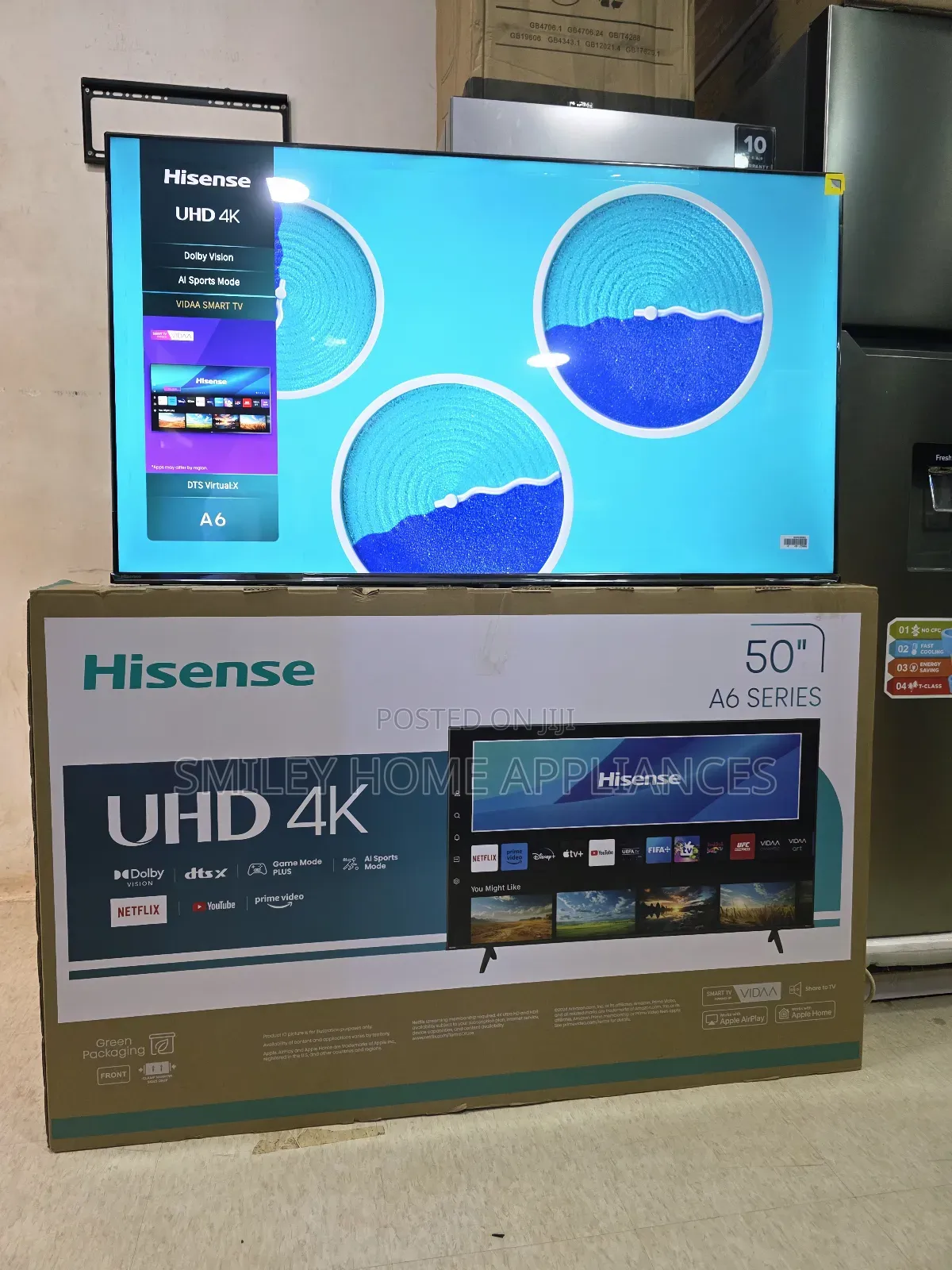 50inches Hisense Uhd- A6 Series Vidaa Smart Ai-Tv at 20% Discount Price