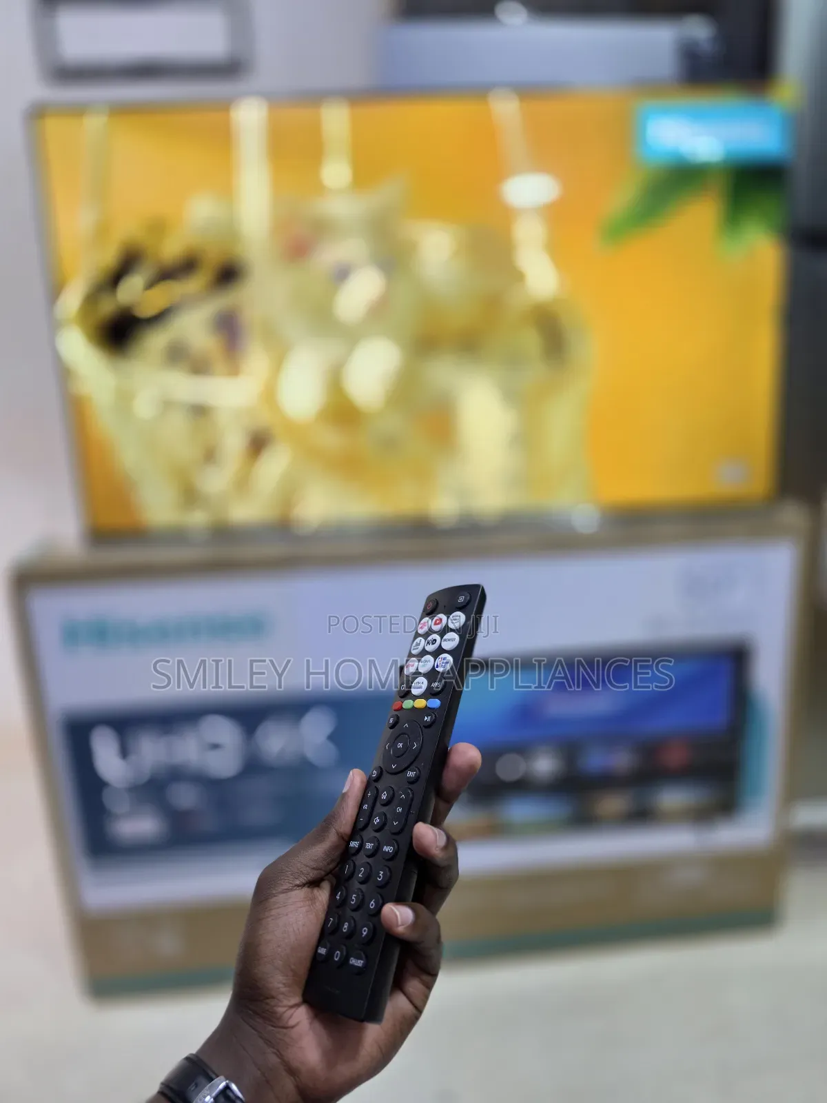 Ultra Hd- Hisense 50inches Smart Vidaa With Dolby Atmos Sound System