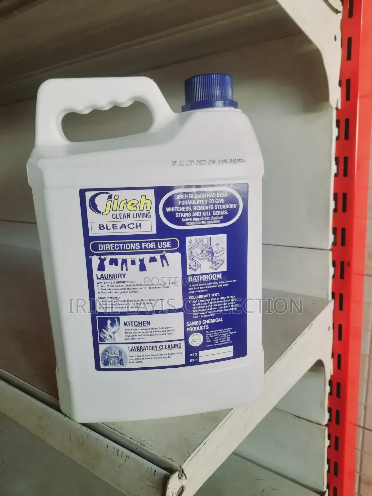 5l Jireh Bleach Cleaning Detergent