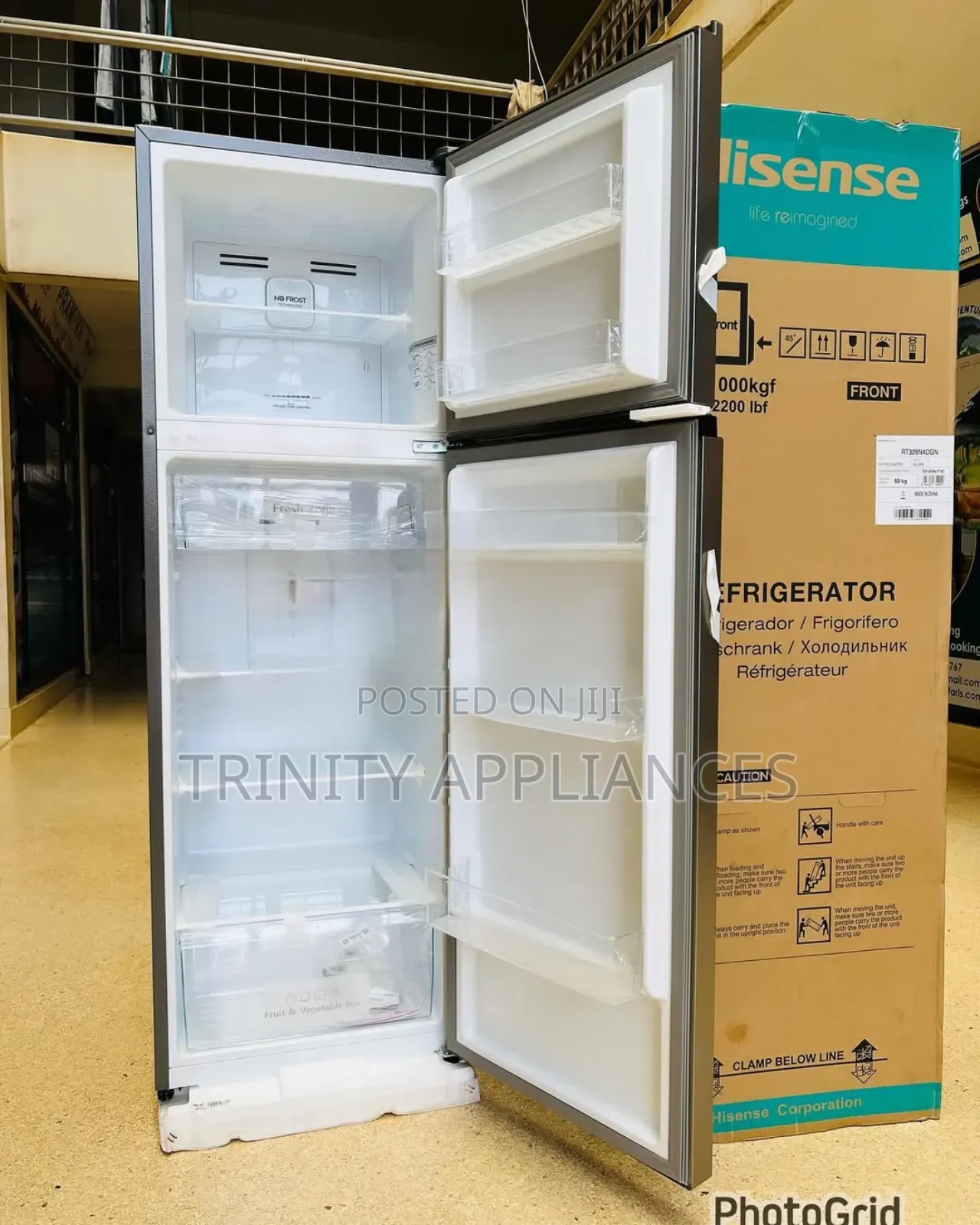 Hisense 328l Double Door Refrigerator Rt328n4dgn Total No Frost