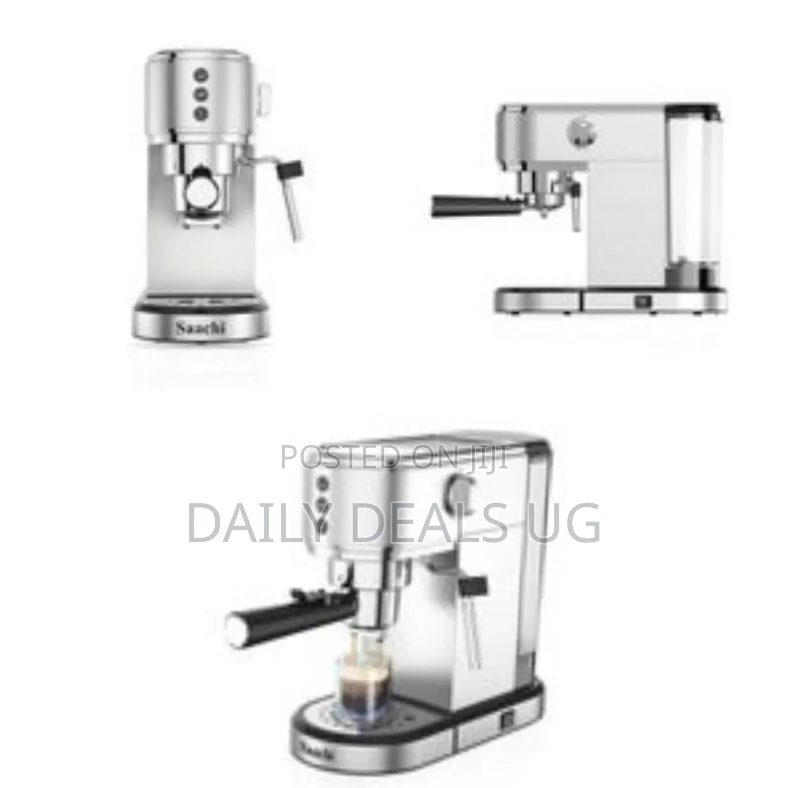 Saachi 3in1 20bar Ulka Pump 1l Electric Espresso Coffee Maker Machine