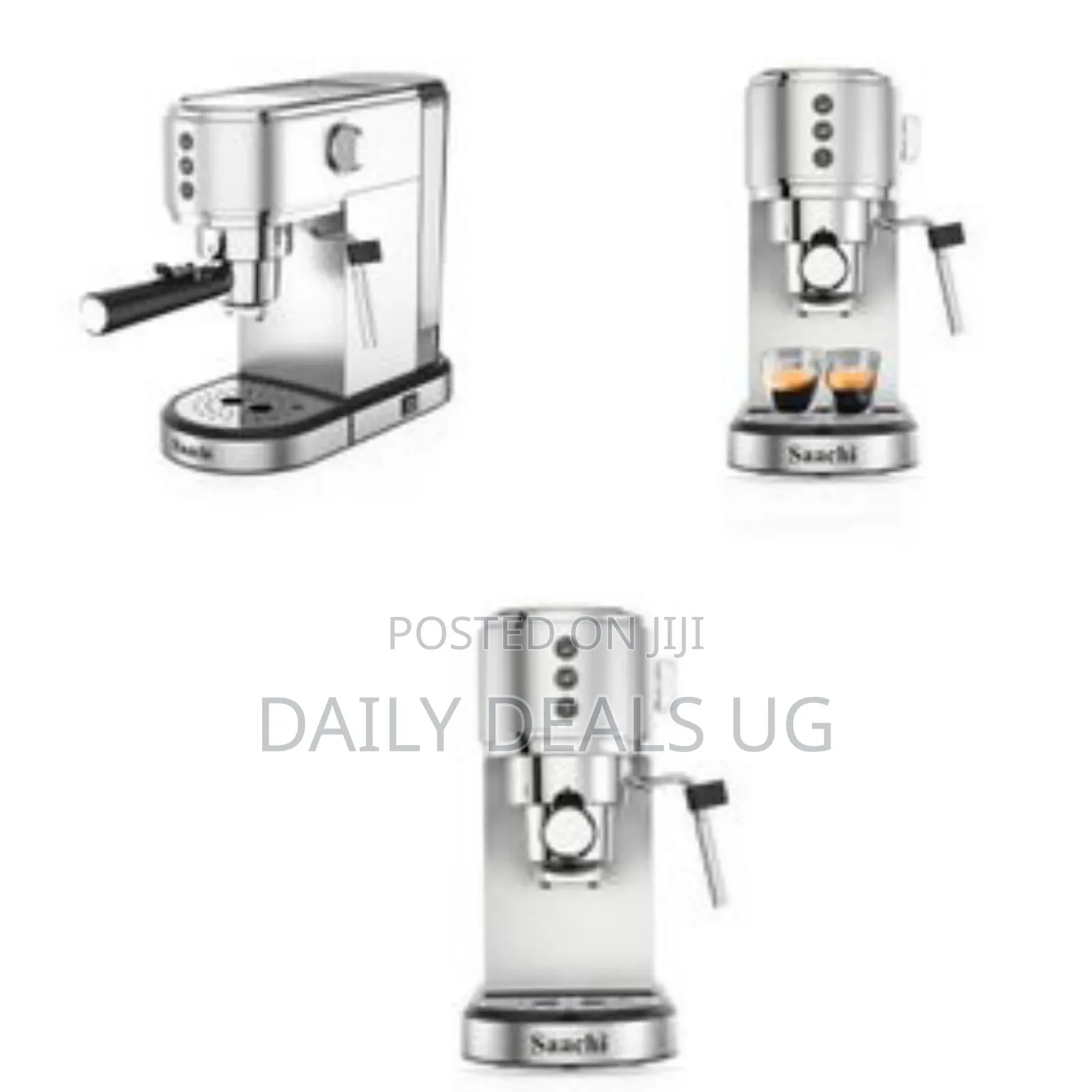 Saachi 3in1 20bar Ulka Pump 1l Electric Espresso Coffee Maker Machine