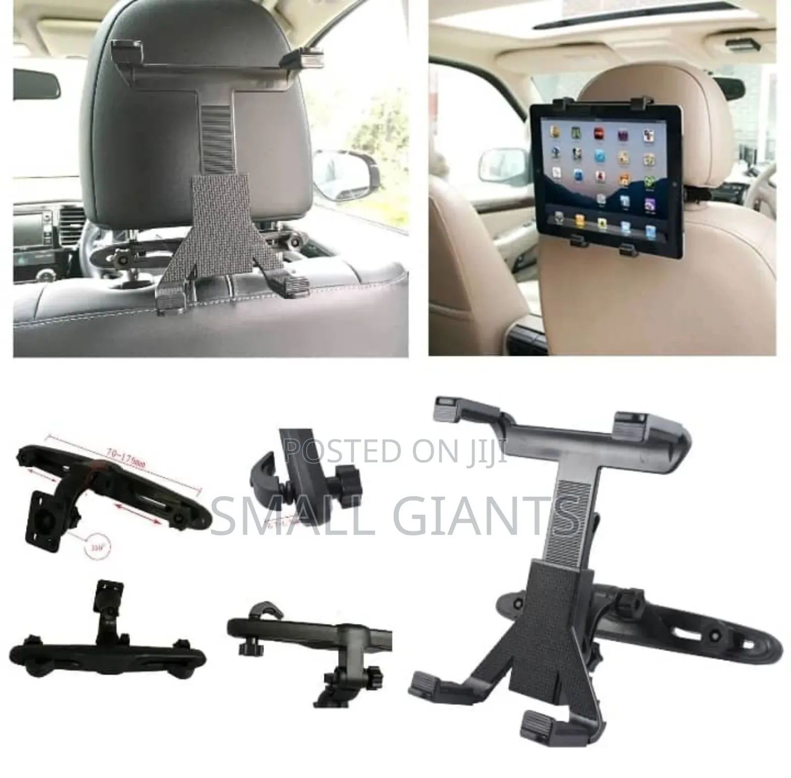 360 Rotating Back Seat Headrest Holder for All Tablets