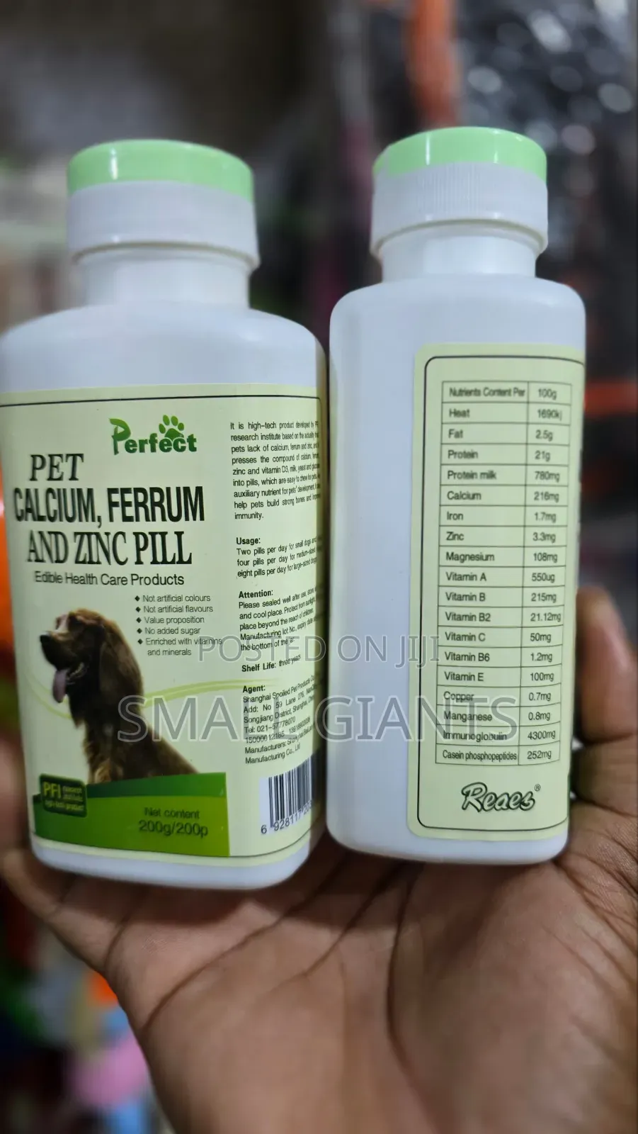 Perfect Pet Calcium, Ferrum and Zinc Pills