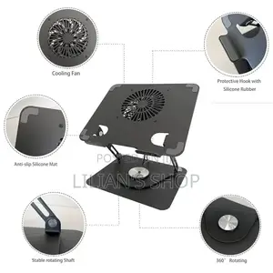 360° Rotating Laptop Stand With Fan