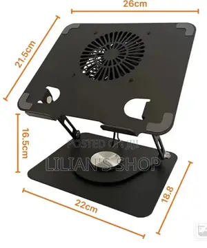 360° Rotating Laptop Stand With Fan