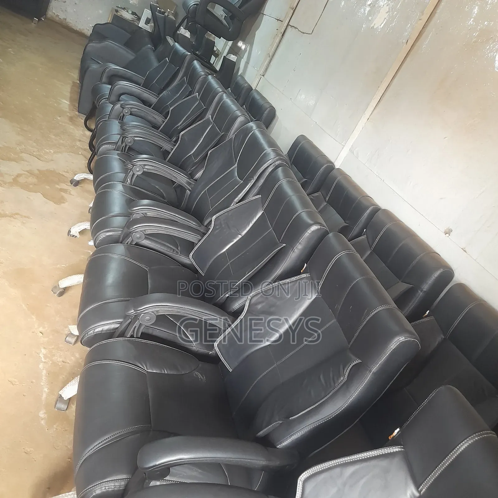 Genuine Leather High Back Office Chairs