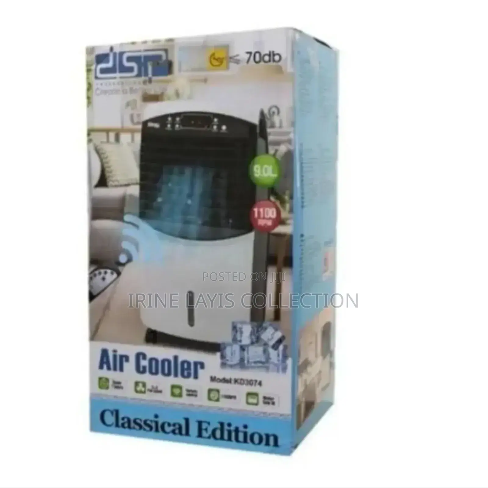 Dsp 9l Portable Heavy Duty Built Electric Air Cooler.