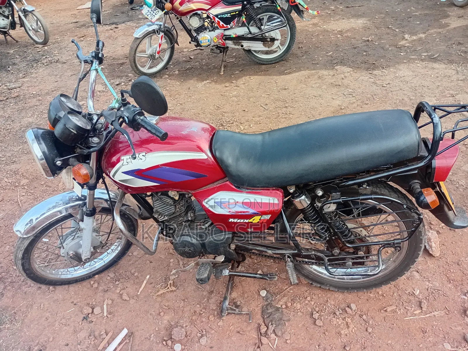 TVS XL 100 2023 Red
