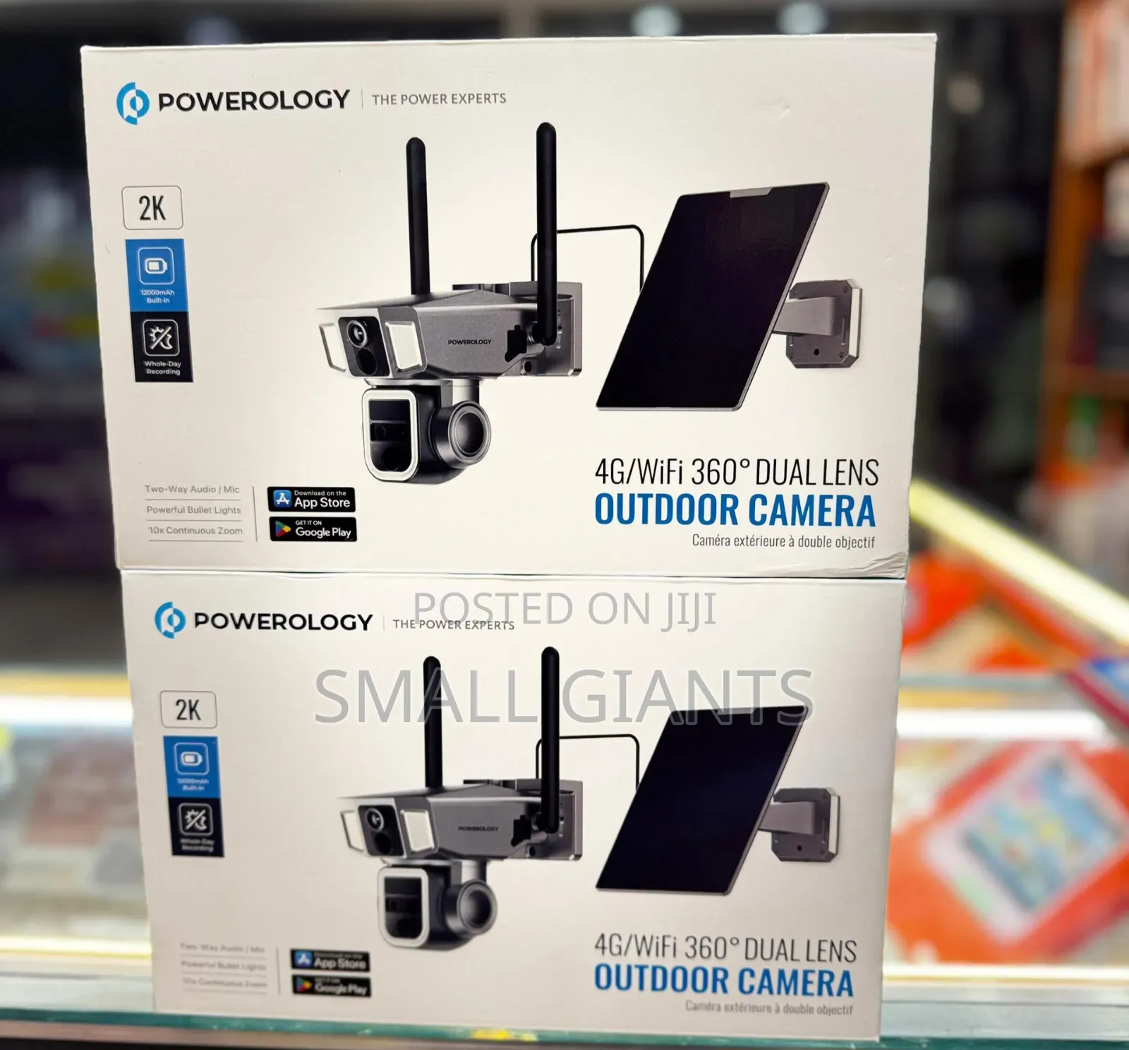 Powerology 4g/Wifi 360° Dual Lens Outdoor Camera